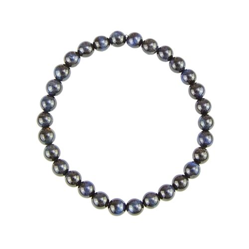 Bracelet Oeil de Fermoir argentucon - Pierres boules 6mm - 18 cm- Fermoir or