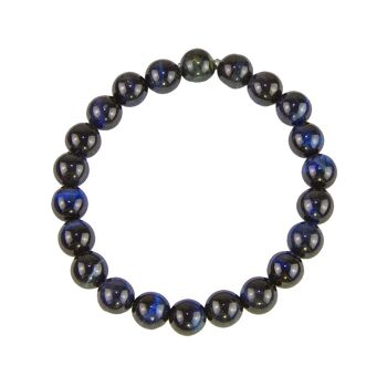 Bracelet Oeil de Fermoir argentucon - Pierres boules 8mm - 18 cm- Sans fermoir 1