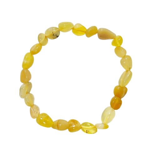 Bracelet Opale jaune - Baroque 19cm