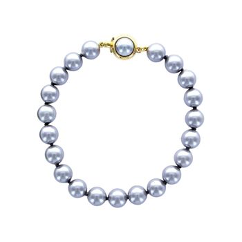 Bracelet Perles de Majorque grises - Perles boules 8mm 1