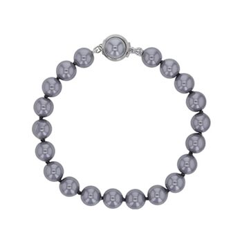 Bracelet Perles de Majorque grises - Perles boules 8mm 3