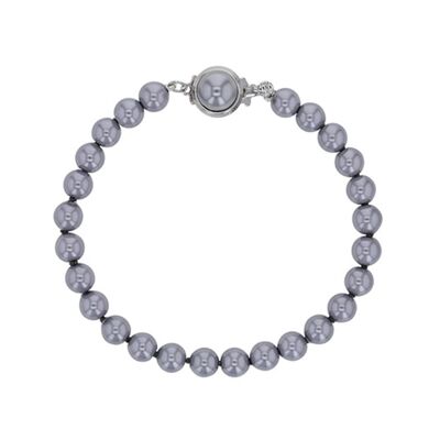 Bracelet Pearls of Majorca gray - Stones balls 6mm