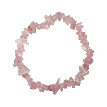 Bracelet Quartz rose - Baroque 19cm 1