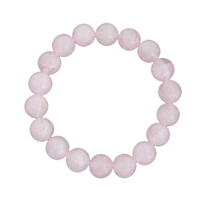 Rose quartz bracelet - 10mm ball stones - 18 - FO