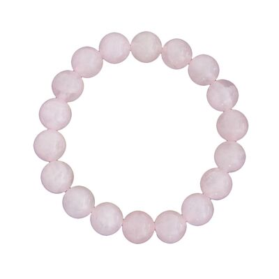 Bracelet Quartz rose - Pierres boules 10mm - 18 - FO