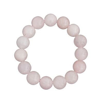 Rose quartz bracelet - 12mm ball stones - 18 - FO