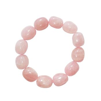 Bracelet Quartz rose - Pierres Pépites 1