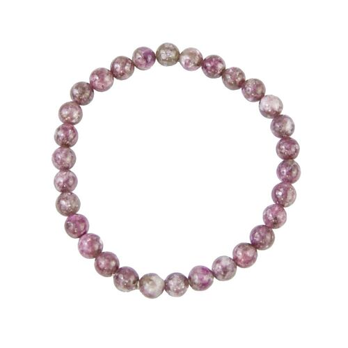 Bracelet Rubellite - Pierres boules 6mm - 18 - SF