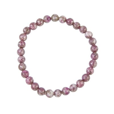 Bracciale in rubellite - Pietre a sfera 6mm - 20 - FA