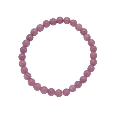 Bracelet Rubis - Pierres boules 6mm - 18 - FO