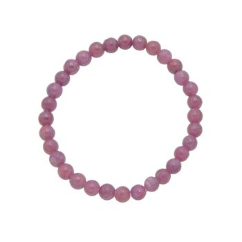 Bracelet Rubis - Pierres boules 6mm - 18 - FO 1