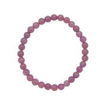 Bracelet Rubis - Pierres boules 6mm - 18 - FO 2