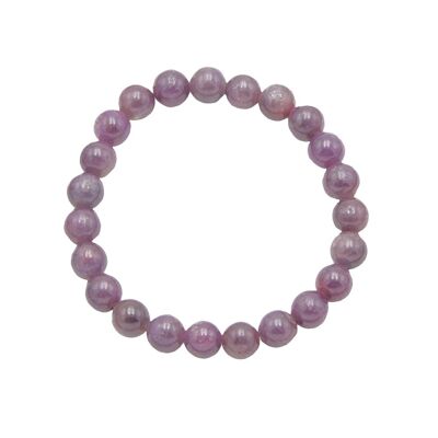 Bracelet Rubis - Pierres boules 8mm - 18 - SF