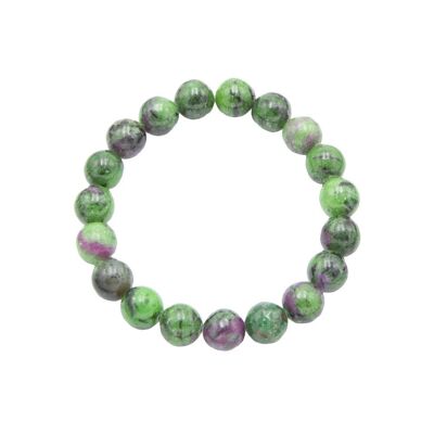 Ruby on Zoisite bracelet - 10mm ball stones - 18 - FA
