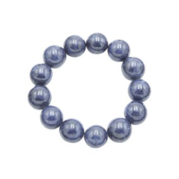 Bracelet Saphir - Pierres boules 14mm - 18 - FO 1