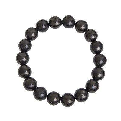 Bracciale in shungite - Pietre a sfera da 10 mm - 18 - FA