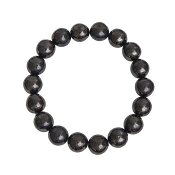 Bracelet Shungite - Pierres boules 10mm - 20 - FA 1