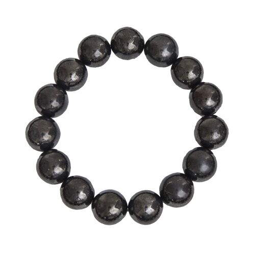 Bracelet Shungite - Pierres boules 12mm - 18 - FA