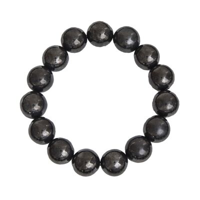 Bracciale in shungite - pietre sferiche 12mm - 20 - FA