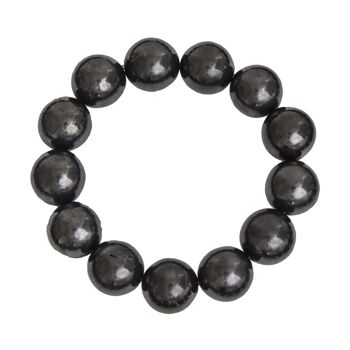 Bracelet Shungite - Pierres boules 14mm - 18 - SF 1