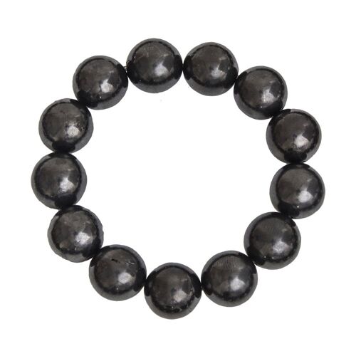 Bracelet Shungite - Pierres boules 14mm - 18 - FA