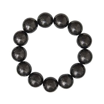 Bracelet Shungite - Pierres boules 14mm - 20 - SF 2