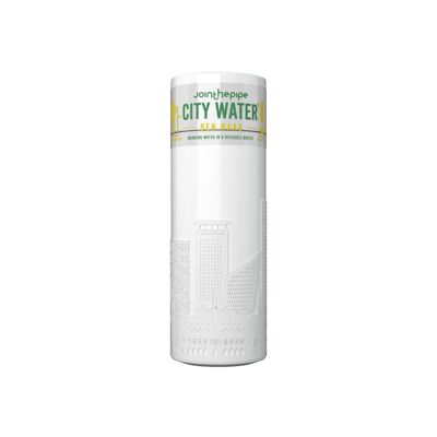 White Den Haag City Water bottle - with flat lid