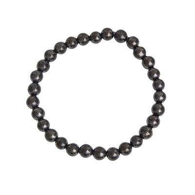 Bracciale in shungite - pietre a sfera da 6 mm - 20 - FA