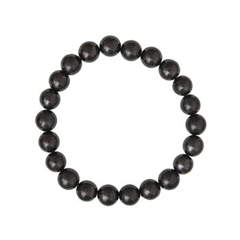 Bracelet Shungite - Pierres boules 8mm - 20 - FO 2