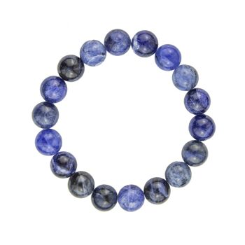 Bracelet Sodalite - Pierres boules 10mm - 18 - SF 2