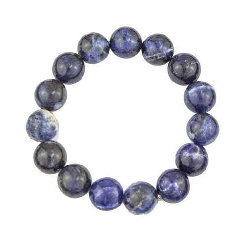 Bracelet Sodalite - Pierres boules 12mm - 18 - FO