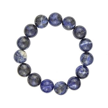 Bracelet Sodalite - Pierres boules 12mm - 18 - FO 2