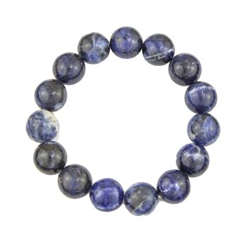 Bracelet Sodalite - Pierres boules 12mm - 20 - FA 1