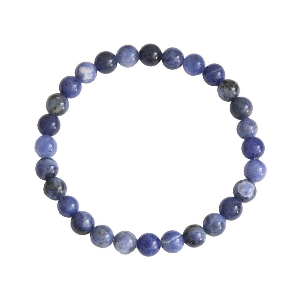 Bracciale in sodalite - pietre a sfera da 6 mm - 18 - SF
