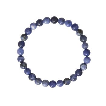 Bracelet Sodalite - Pierres boules 6mm - 20 - FA 2