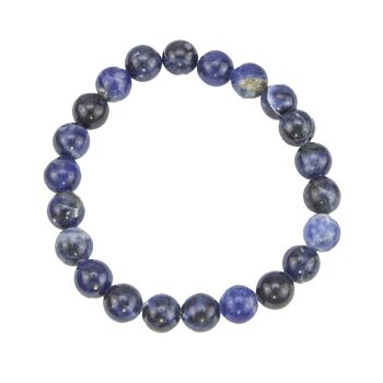 Bracelet Sodalite - Pierres boules 8mm - 20 - FA 1