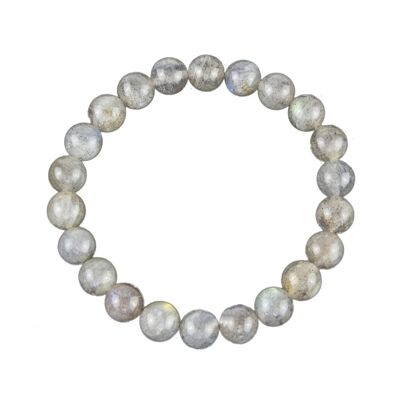 Bracciale Spectrolite - Pietre a sfera da 8 mm - 18 - SF