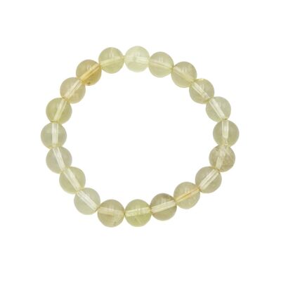 Pulsera de topacio limón - piedras bola de 10 mm - 18 - FA