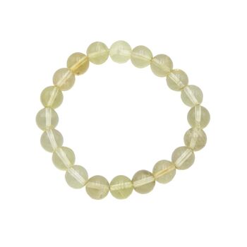 Bracelet Topaze citron - Pierres boules 10mm - 20 - SF 1