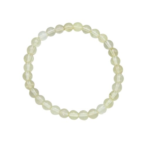 Bracelet Topaze citron - Pierres boules 6mm - 20 - FO