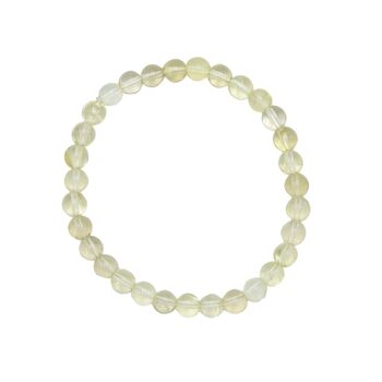 Bracelet Topaze citron - Pierres boules 6mm - 20 - SF 2