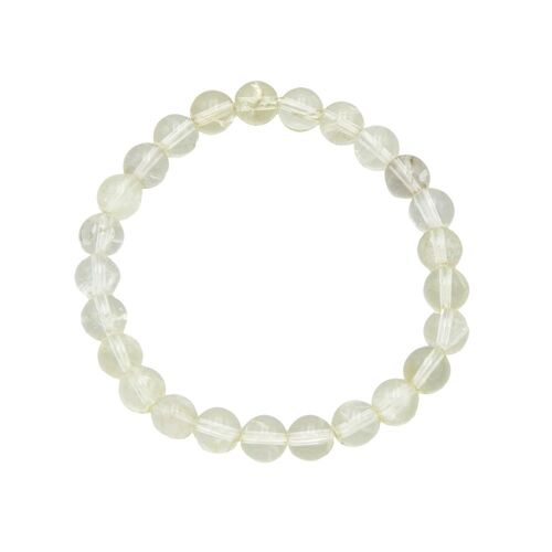 Bracelet Topaze citron - Pierres boules 8mm - 20 - FA