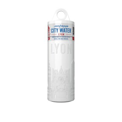 White Lyon City Water bottle with carrier ring
