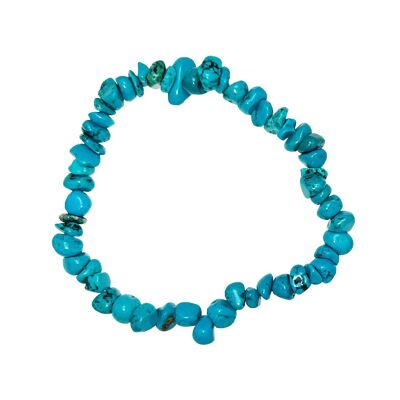 Bracelet Turquoise stabilisée - Baroque 19cm