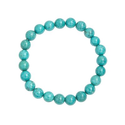 Stabilized Turquoise bracelet - 8mm ball stones - 18 - SF