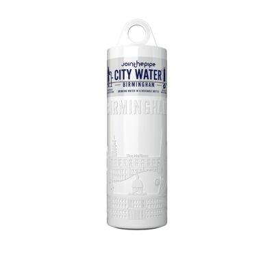 White Birmingham City Water bottle - with carrier ring