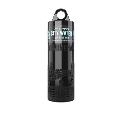 Black Birmingham City Water bottle - with carrier ring