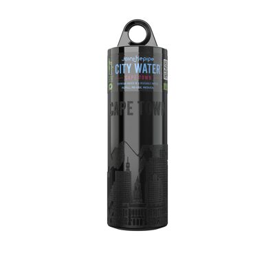 Black Cape Town City Water bottle - with carrier ring