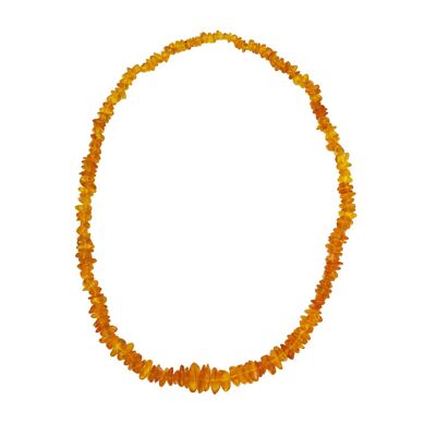 Yellow Amber Necklace - Baroque - 60 cmcm