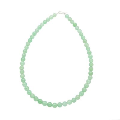 Collier Aventurine - Pierres boules 8mm - 39 cm- Fermoir or